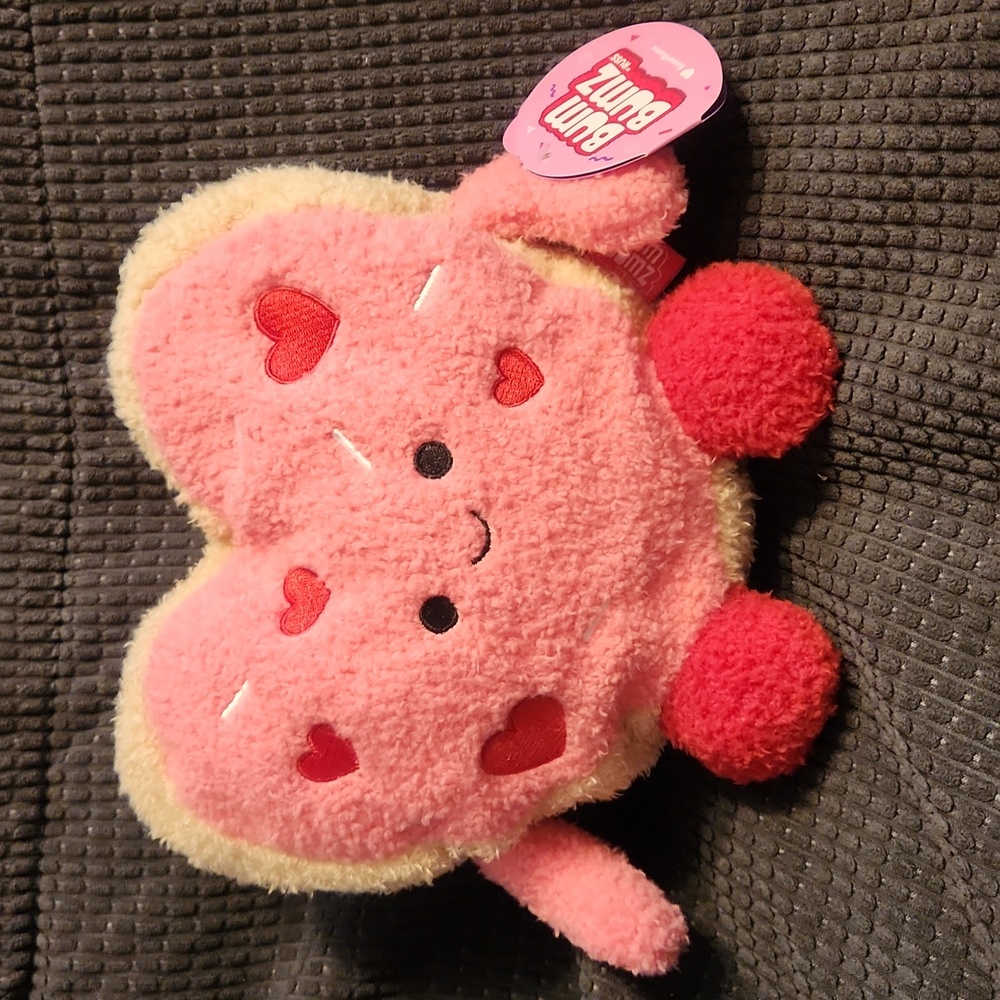NWT Sweetbumz 7.5" Casey" Valentine's Heart Cookie Bumbumz Plush